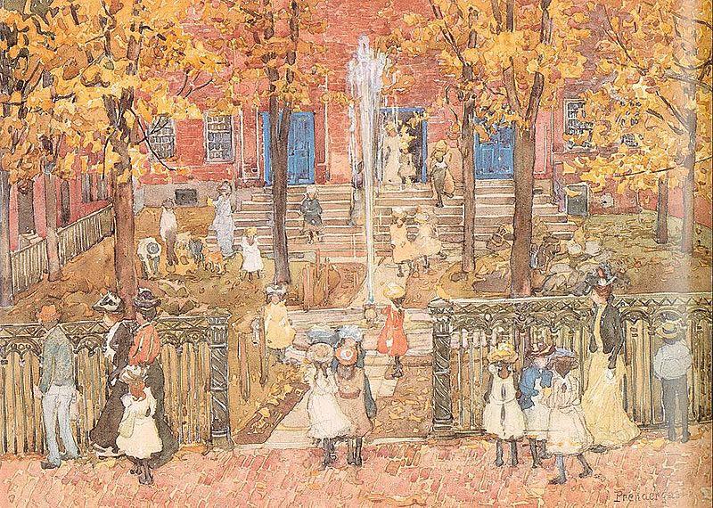 Maurice Prendergast West Church Boston